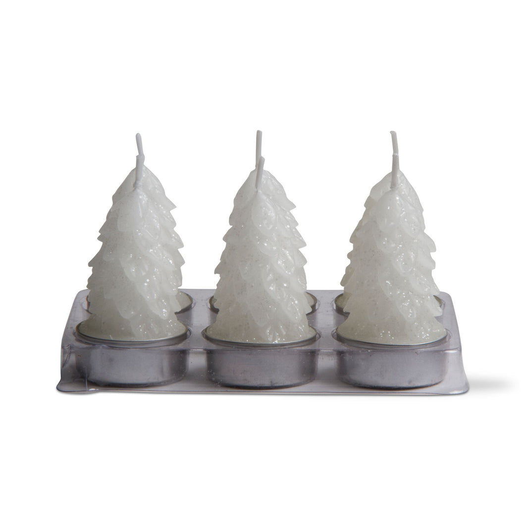 White Spruce Tealight Candles, Set of 6