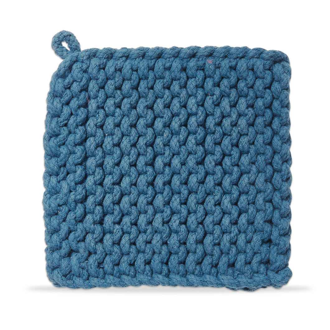 Blue Crochet Trivet