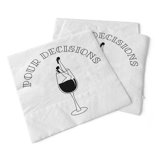 Pour Decisions Cocktail Napkin