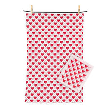 Load image into Gallery viewer, Hearts Dishcloth &amp; Kitchen Towel Set
