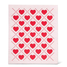 Load image into Gallery viewer, Hearts Dishcloth &amp; Kitchen Towel Set
