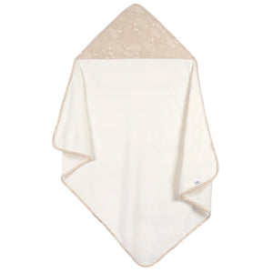 Just Born by Gerber Baby Neutral 3-Pack Hooded Towels-TAN