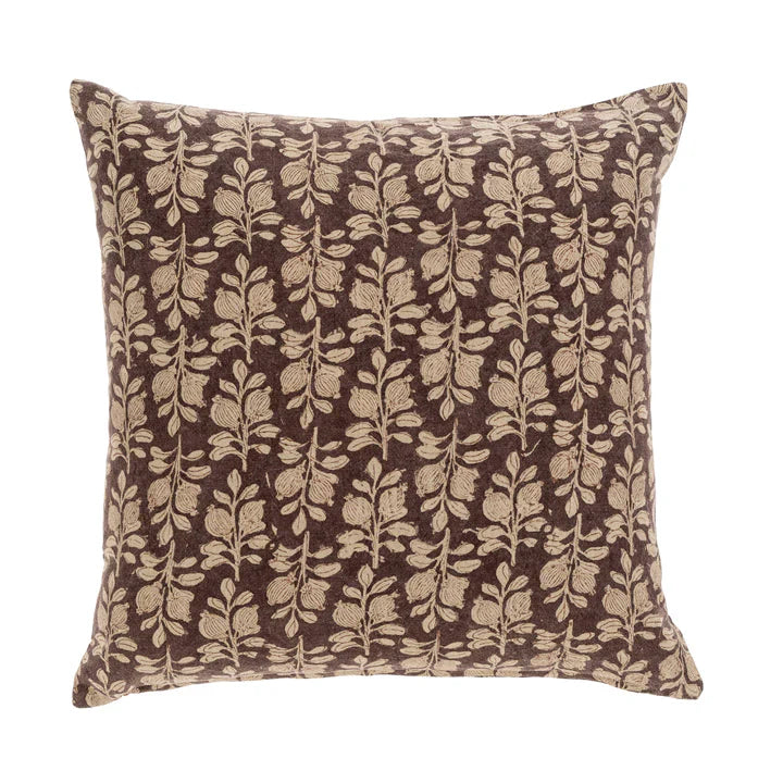 Arbor Block Print Cushion, Plum