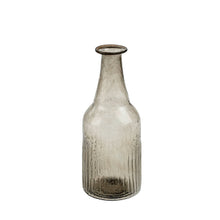 Load image into Gallery viewer, Smoke Recycled Glass Bottle Vase
