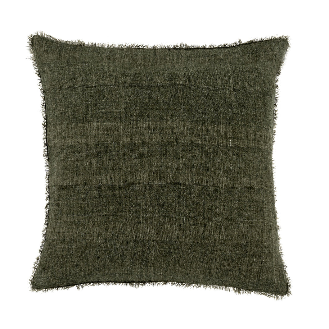 Lina Linen Cushion, Avocado 20x20