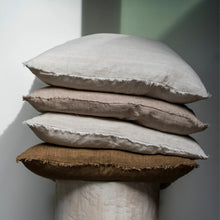 Load image into Gallery viewer, Lina Linen Cushion, Sand 24x24&quot;
