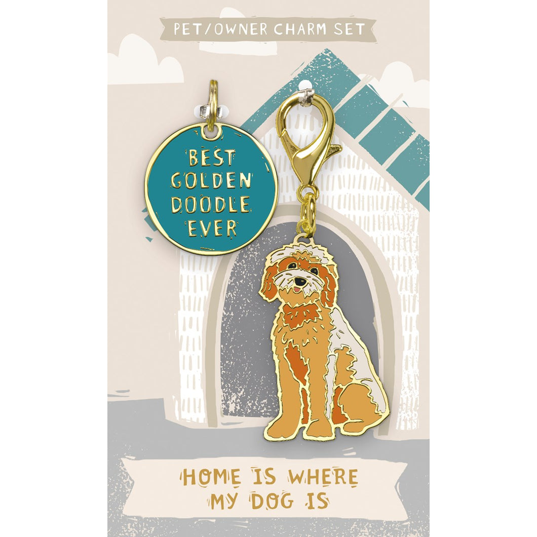 Best Golden Doodle Ever Charm Set