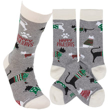 Load image into Gallery viewer, Pawlidays Cat Socks
