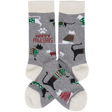 Load image into Gallery viewer, Pawlidays Cat Socks
