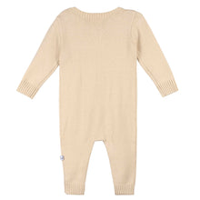 Load image into Gallery viewer, Just Born Baby Neutral Sweater Knit Romper, Tan
