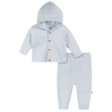 Load image into Gallery viewer, Just Born Baby 2-Piece Sweater Knit Set, Blue
