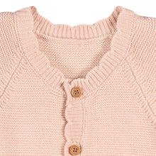 Load image into Gallery viewer, Just Born Baby Girl 1-Piece Sweater Knit Coverall, Pink
