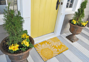 Sunflower Hello Doormat