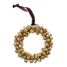 Load image into Gallery viewer, Jingle Bell Wreath, Gold
