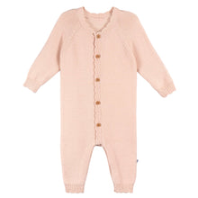 Load image into Gallery viewer, Just Born Baby Girl 1-Piece Sweater Knit Coverall, Pink
