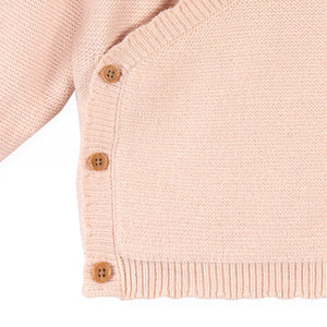 Just Born Baby Scalloped Sweater Set, Pink