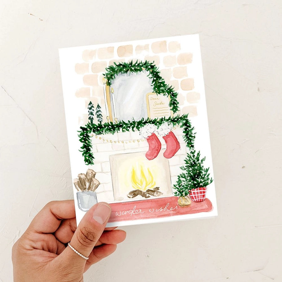 Holiday Mantle Card