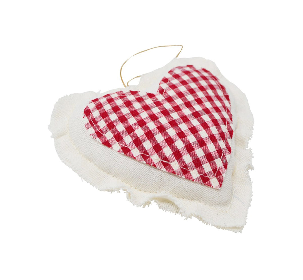 Red Buffalo Heart Ornament