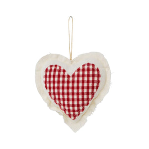 Red Buffalo Heart Ornament