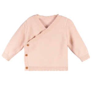 Just Born Baby Scalloped Sweater Set, Pink