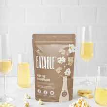 Load image into Gallery viewer, Eatable Pop the Champagne -Wine Infused White Chocolate Kettle Corn
