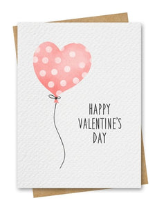 Happy Valentines Day Balloon Card