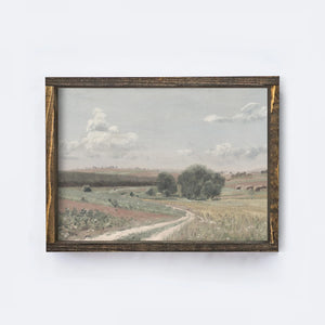 Countryside Vintage Inspired Wall Art, 12 x 9"