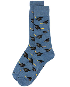 Grad Cap Mens Bamboo Socks