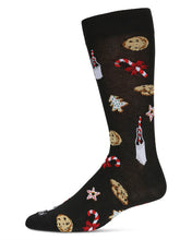 Load image into Gallery viewer, Milk + Cookies Mens Holiday Socks
