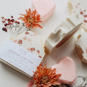 Champagne Love Soap Bar by SOAK Bath Co.