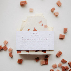 Champagne Love Soap Bar by SOAK Bath Co.