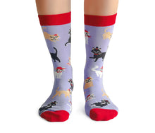 Load image into Gallery viewer, Cats In Hats Ladies Socks
