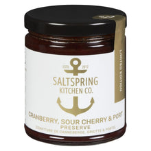 Load image into Gallery viewer, Salt Spring Kitchen Cranberry, Sour Cherry &amp; Port Preserve
