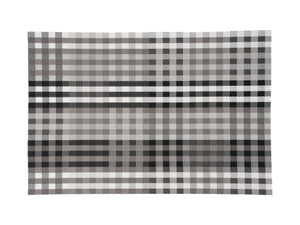 Table Accents Placemat 45x30cm White Grey Check