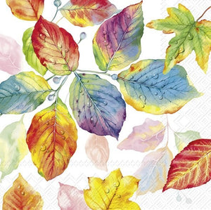 Colourful Leaves Lunch Napkin