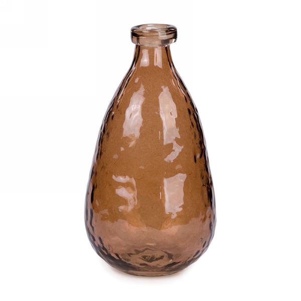 Textured Amber Vase