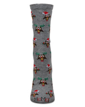 Load image into Gallery viewer, Holiday Owl Ladies Socks
