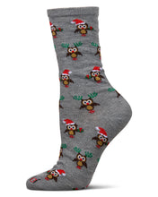 Load image into Gallery viewer, Holiday Owl Ladies Socks
