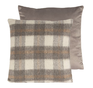 Ivory Check Cushion