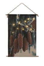 Load image into Gallery viewer, Pinecone Hanging LED Wall Decor
