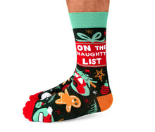 Load image into Gallery viewer, Naughty List Mens Socks
