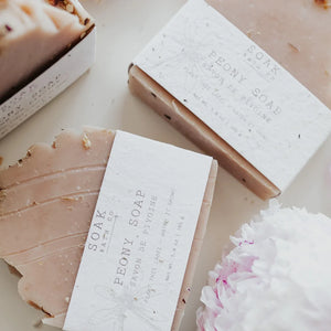 Peony Soap Bar: SOAK Bath Co.