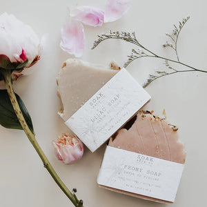 Peony Soap Bar: SOAK Bath Co.