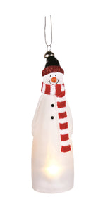 Black Hat Snowman Ornament