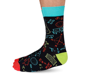 Math Attack Mens Socks