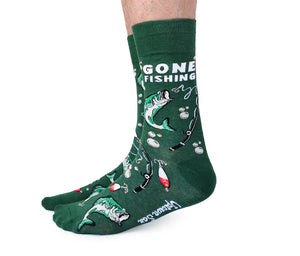 Gone Fishing Mens Socks