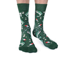 Load image into Gallery viewer, Gone Fishing Mens Socks
