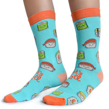 Load image into Gallery viewer, Sushi Roll Ladies Socks
