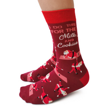 Load image into Gallery viewer, Yoga Santa Ladies Socks
