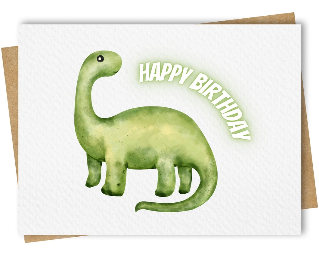 Dinosaur Happy Birthday Card